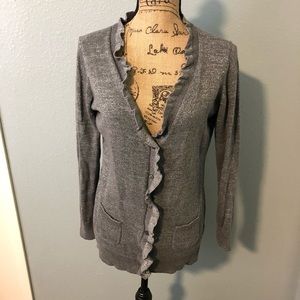Victoria’s Secret | Sparkly Grey Ruffle Cardigan